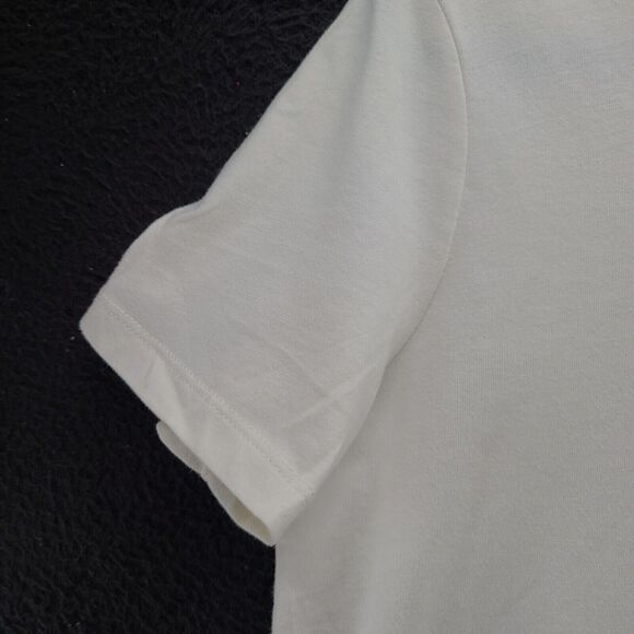 Coral Bay Womens T-Shirt White Size PL Cotton Blend Short Sleeve Pullover - Picture 9 of 13